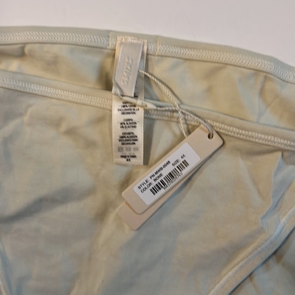 SKIMS Cotton Jersey String Bikini | Bone‎ White Underwear 90s 4X 0051 - Picture 4 of 5